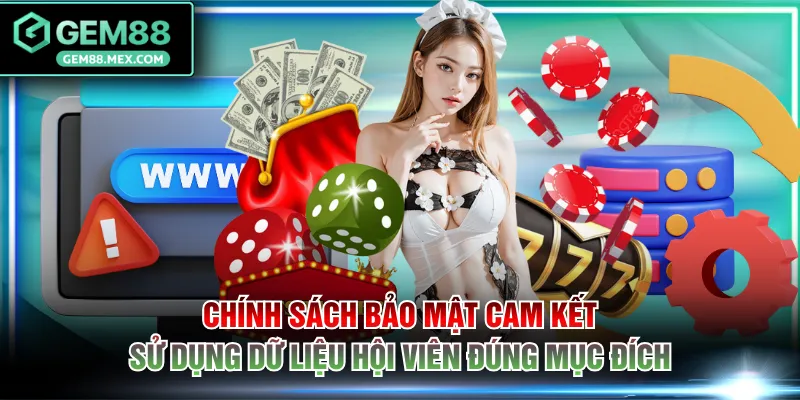 Chính sách bảo mật cam kết sử dụng dữ liệu hội viên đúng mục đích
